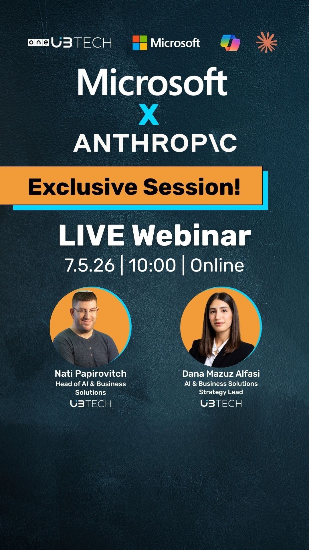 Microsoft X Anthropic Webinar 07.05.2026