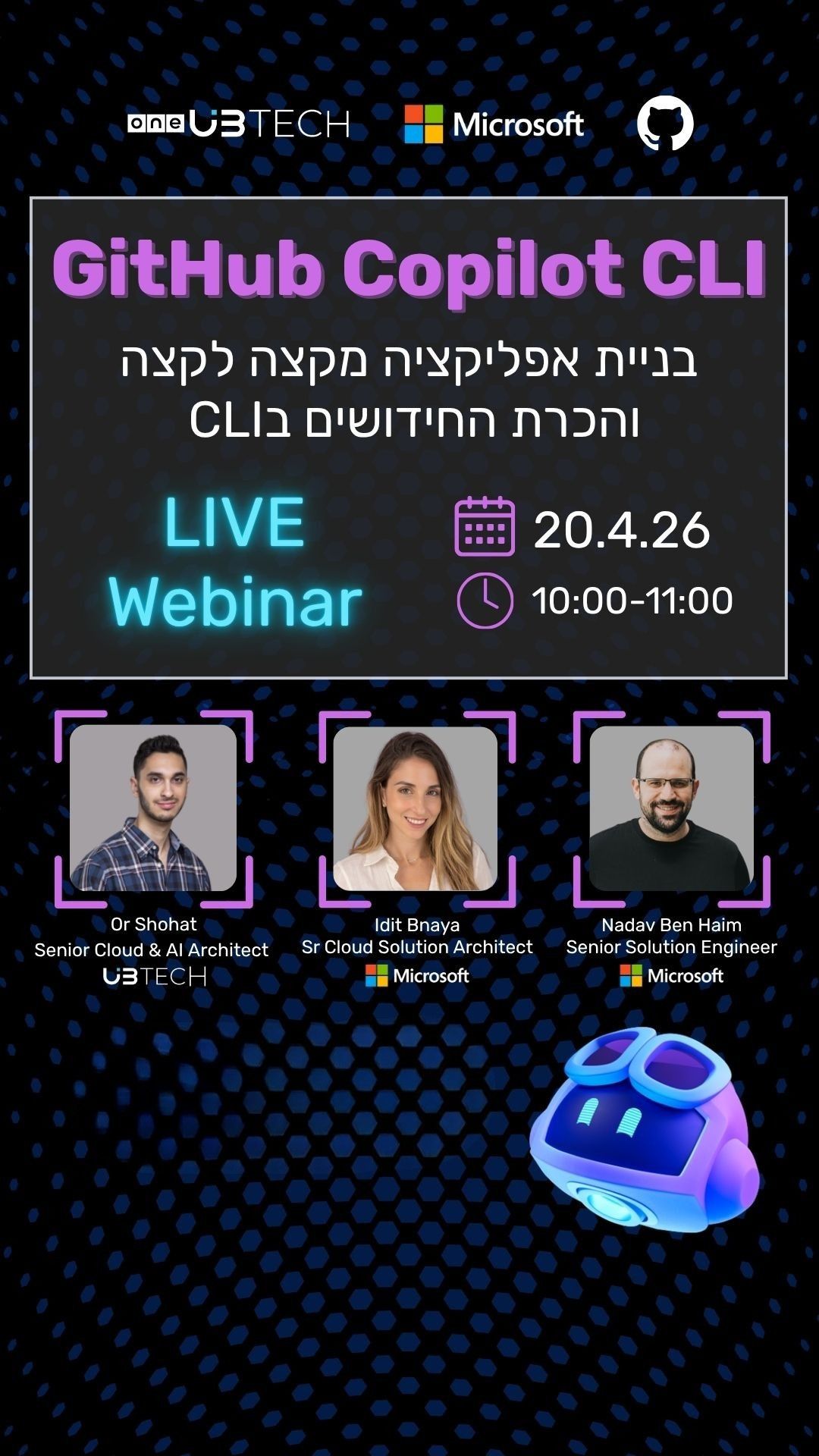 GitHub Copilot CLI Webinar 20.4.26
